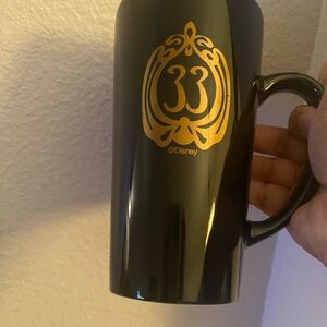 Disney Black Club 33 Mug with Gold Emblem